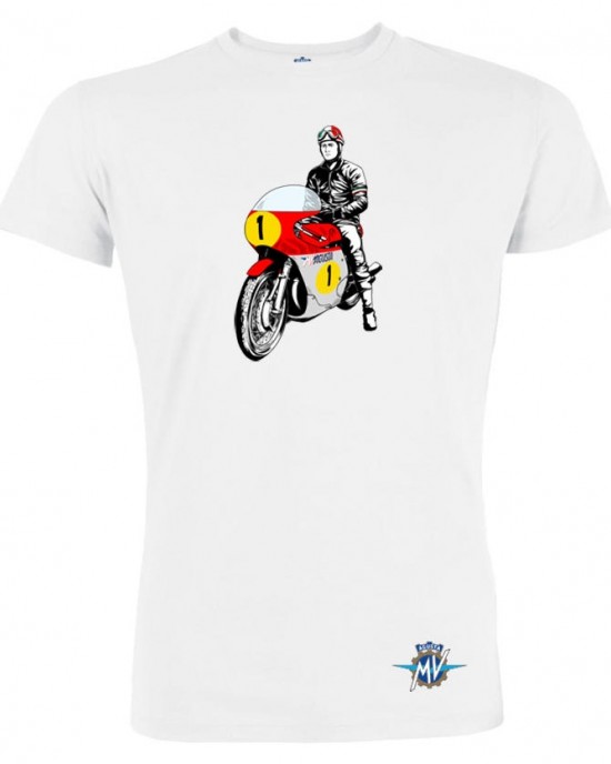 MV Agusta men-s t-shirt MV119M005WH white